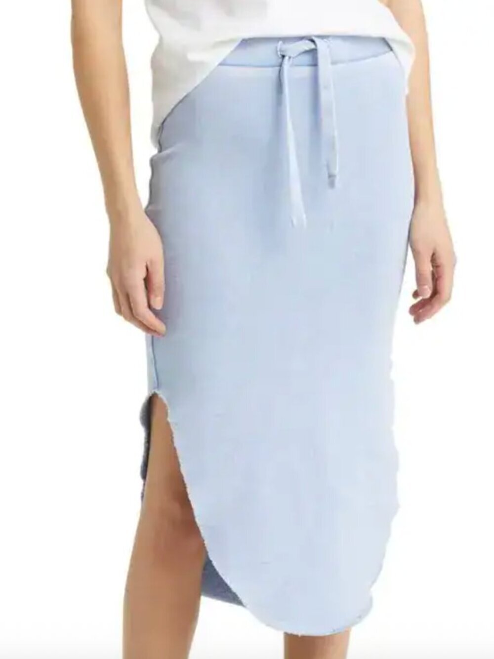 Frank & Eileen NWT Unforgettable Cotton French Terry Drawstring Skirt Small - Picture 2 of 9
